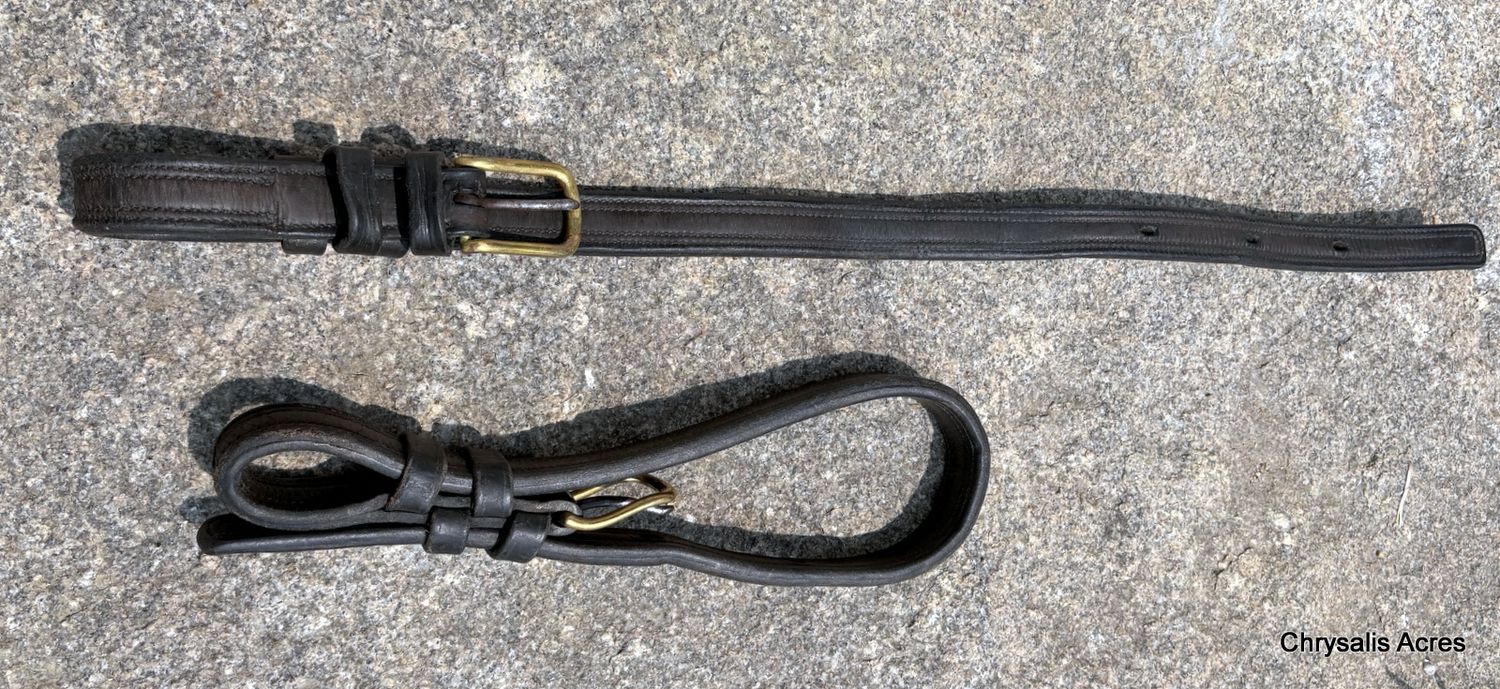 Pole Straps black brass