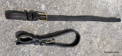 Pole Straps black brass