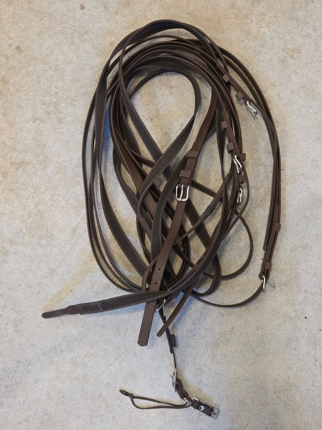 Zilco Pair Reins with S-Grip - Horse