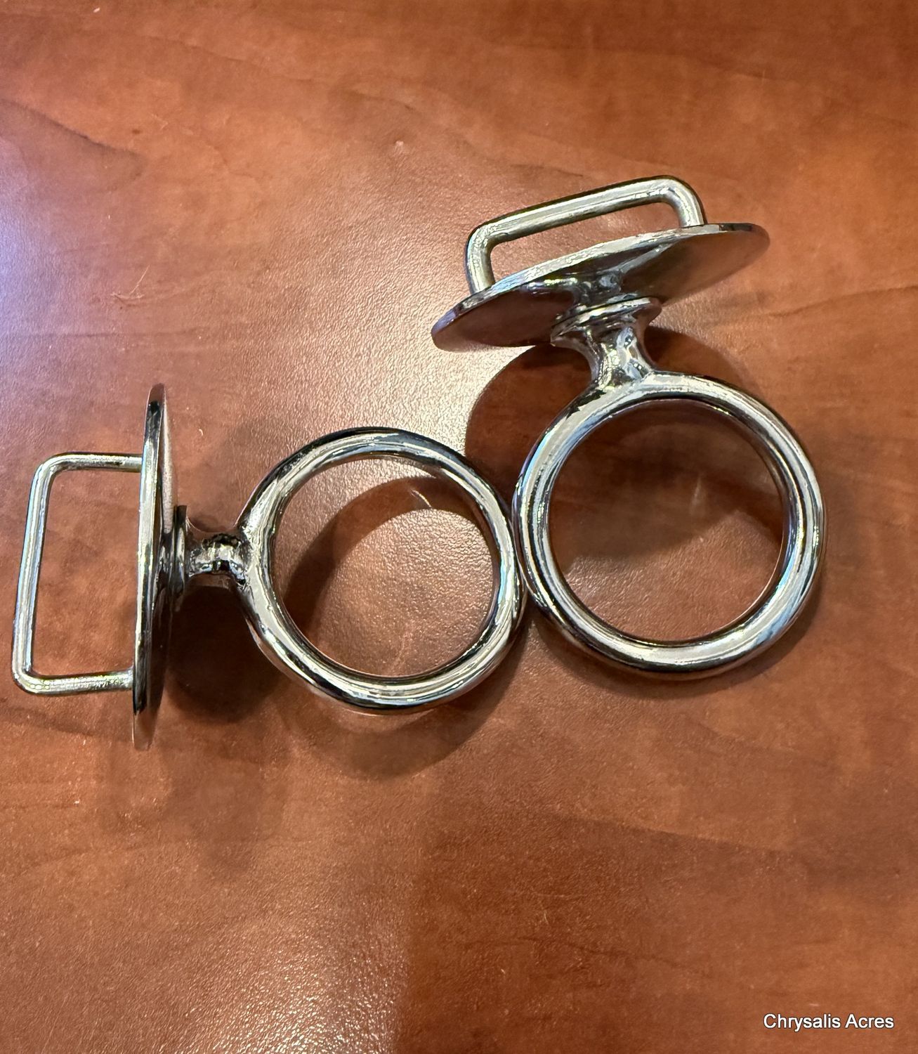 Heavy Bridle Ring Rosettes