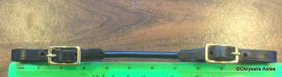 Rolled leather curb strap