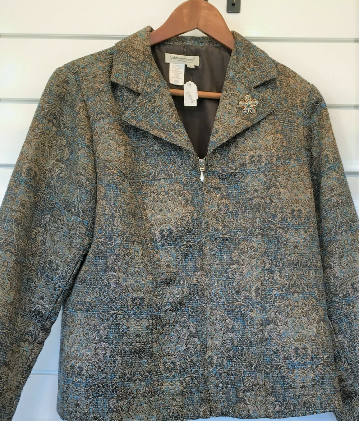 Brown and Teal Blazer