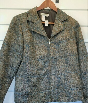Brown and Teal Blazer