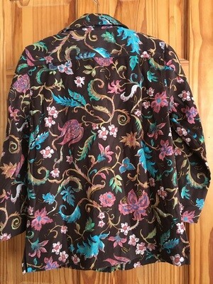 Blouse - Brown Patterned - XS