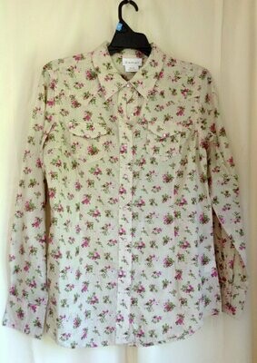 Ariat Cream &amp; Pink Blouse