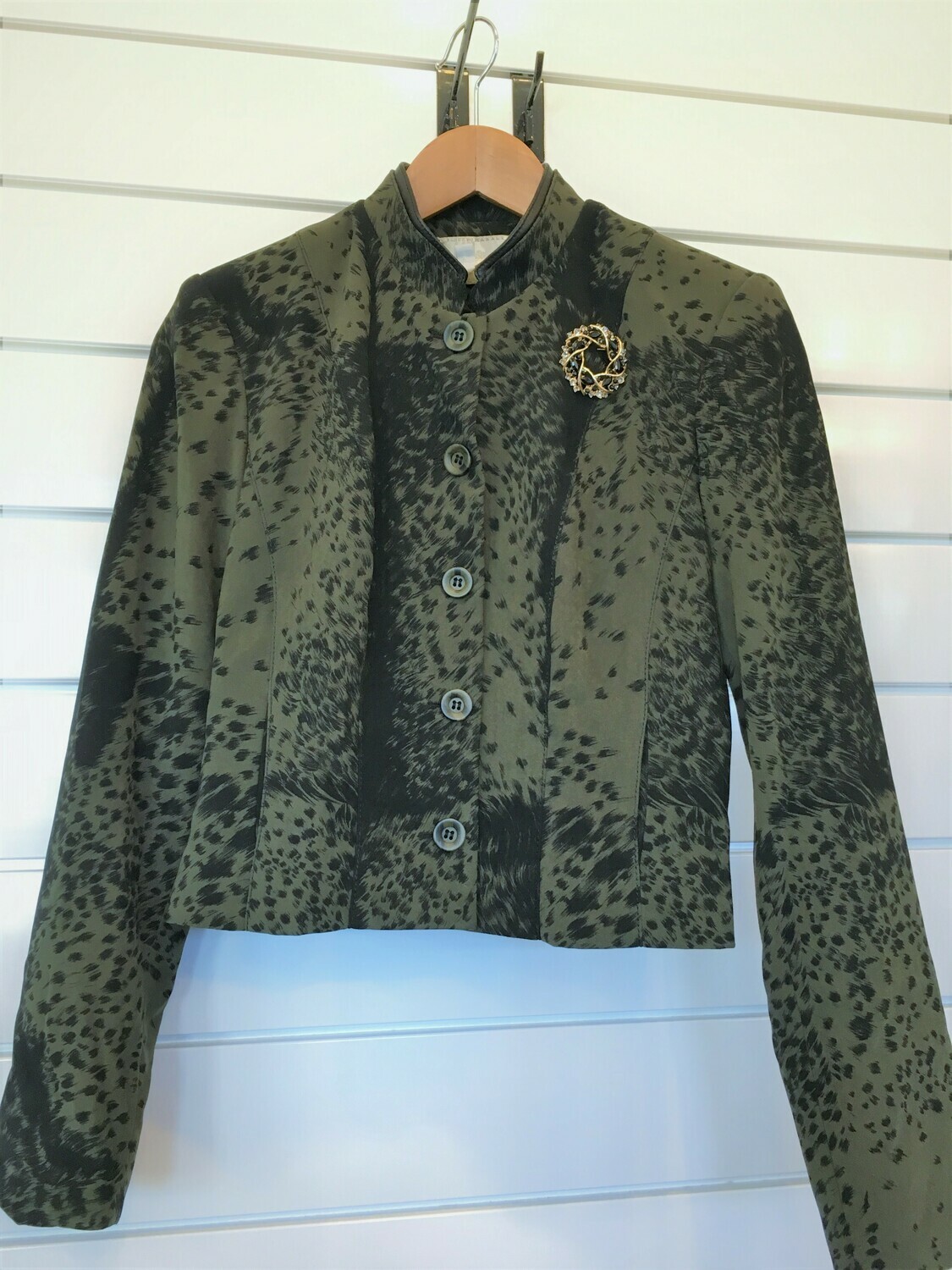 Loden Green &amp; Black Blazer