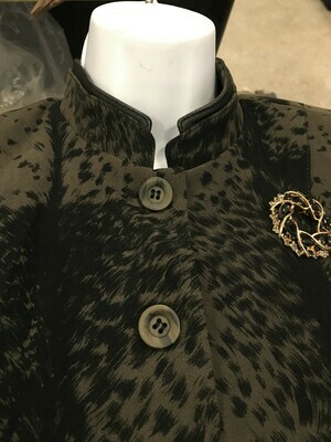 Loden Green &amp; Black Blazer