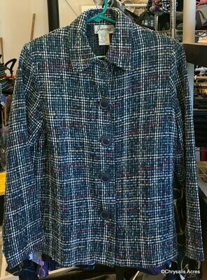 Blue w/Multi Color Jacket Size M