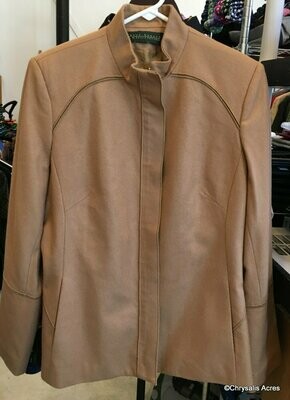 Light Brown Full Zip Blazer Sz S/M