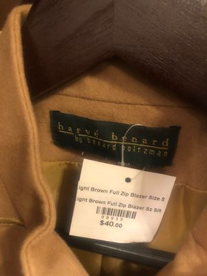 Light Brown Full Zip Blazer Sz S/M