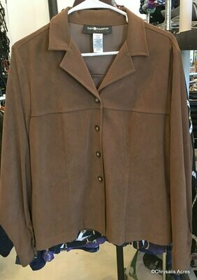 Blouse/Jacket Brown Size 10P