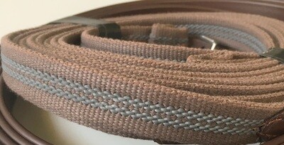 Driving Reins - Leather English Web w/grip
