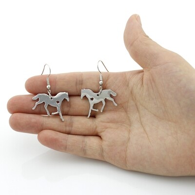 Horse Heart Earrings