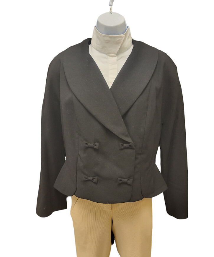 Black Jacket with Bow Buttons L