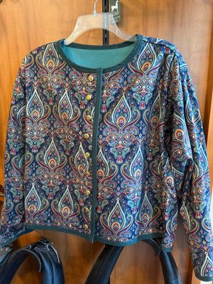 Multi Color and Green Reversible Jacket 3X
