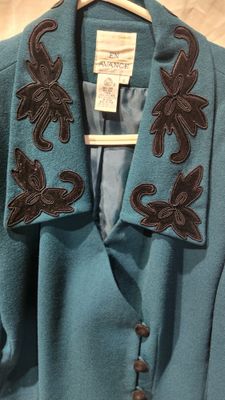 Jacket - Emerald Green with Embroidery Sz 16