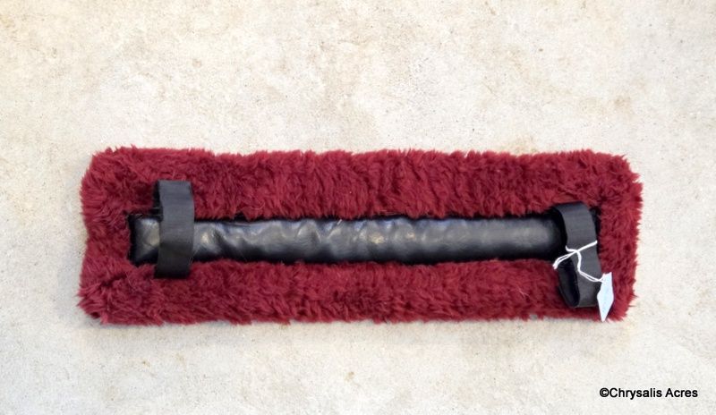 Burgundy Fur Pad - 14.5" x 4"