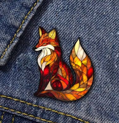 Sitting Fox Pin