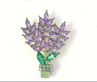 Purple Bouquet Pin