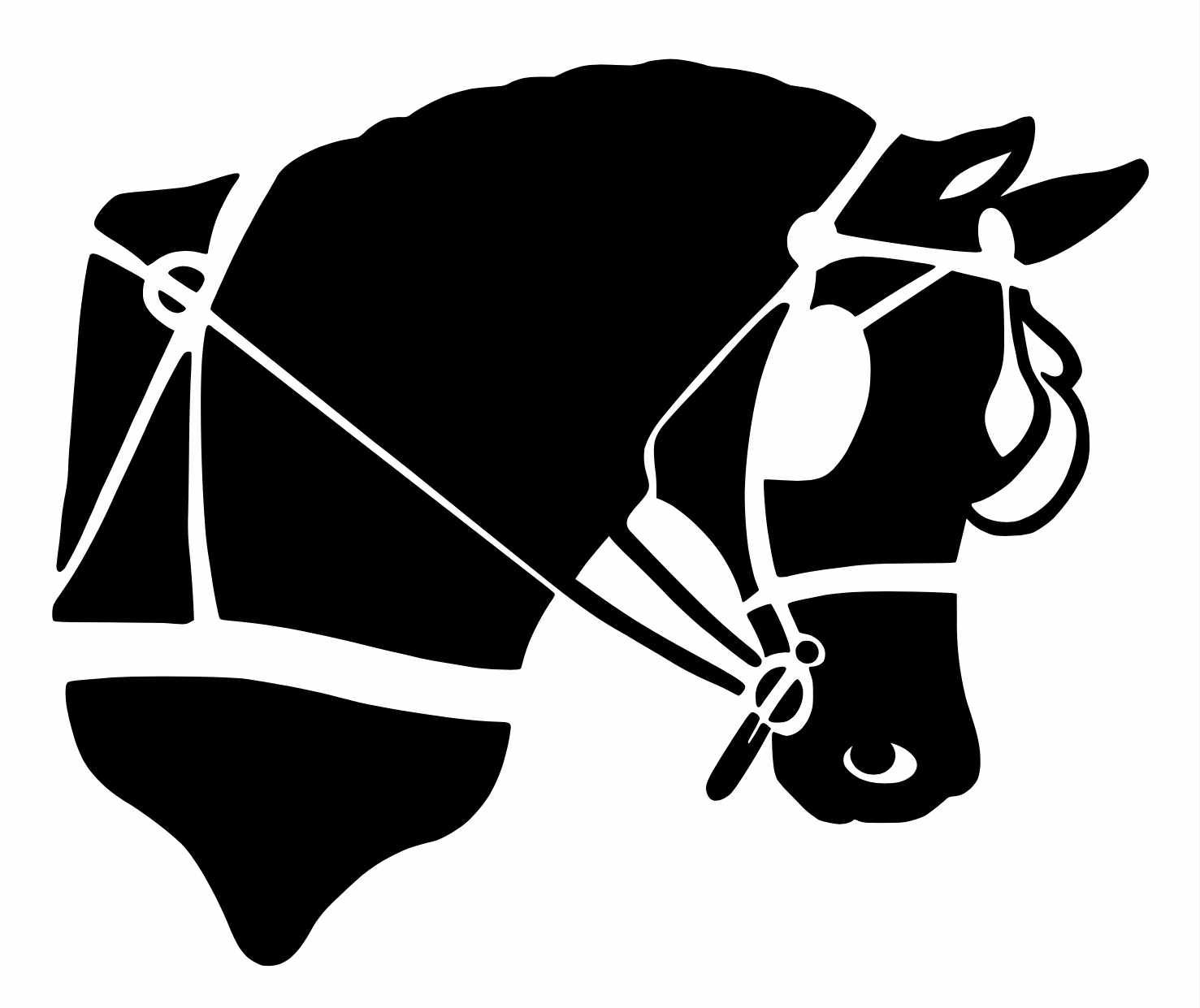 Reflective Decal- Pony Head Reflective Decal- Pony Head