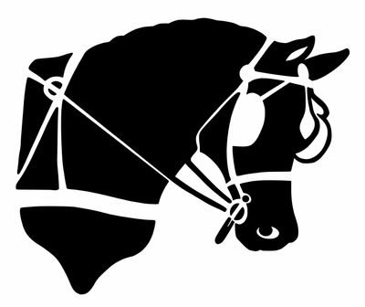 Reflective Decal- Pony Head
