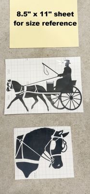 Reflective Decal- Pony Head