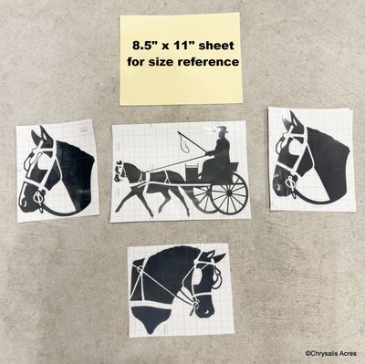 Reflective Decal Horse with Blaze