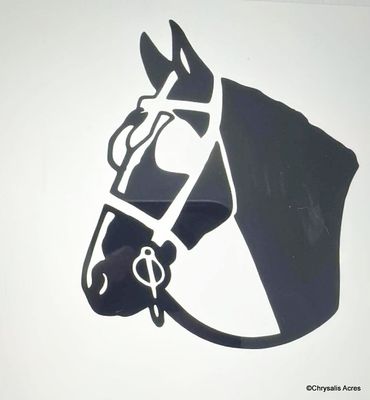 Reflective Decal Horse with Blaze Reflective Decal Horse with Blaze