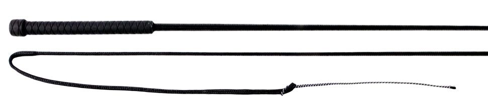 Economy Black Driving Whip 56"