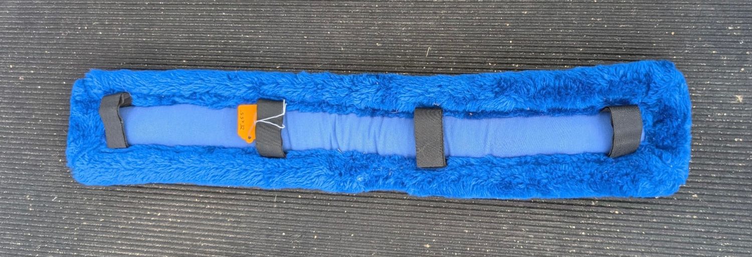 Bright Blue Fur Harness Pad