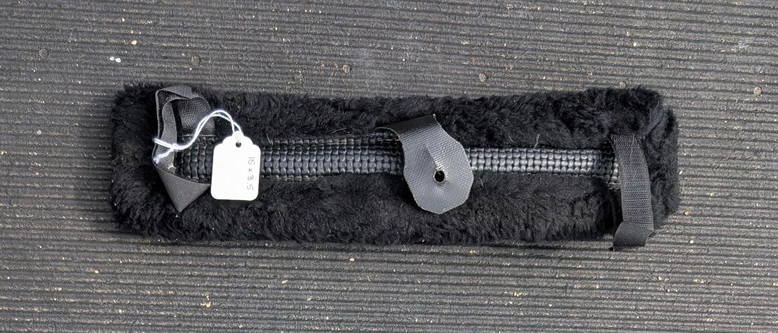 Black Fur Saddle Pad 15 x 3.5