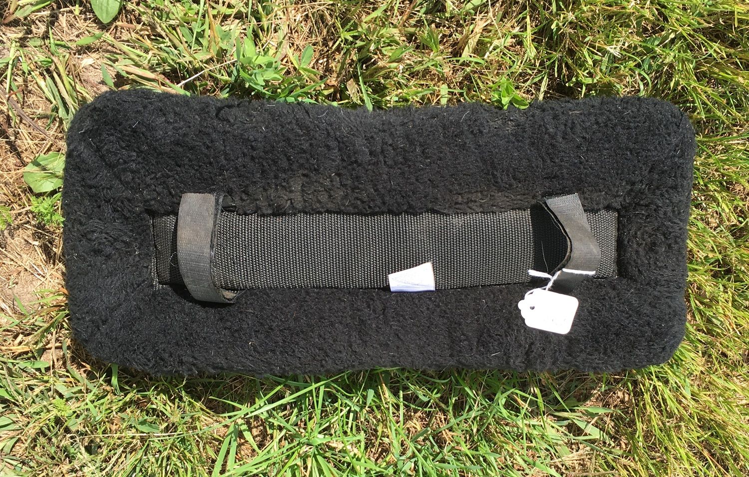 Black Fur Saddle Pad 20x8