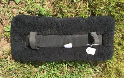 Black Fur Saddle Pad 20x8