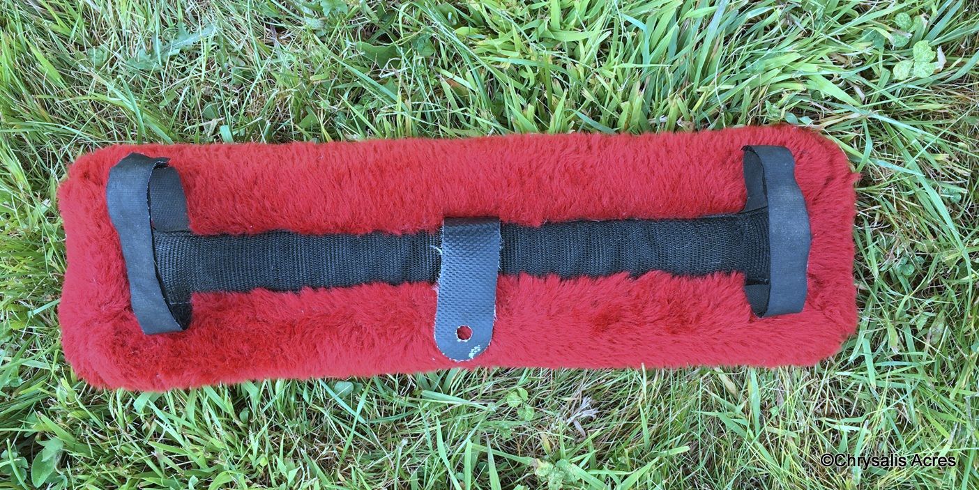 Dark Red Fur Pad 18" x 5"