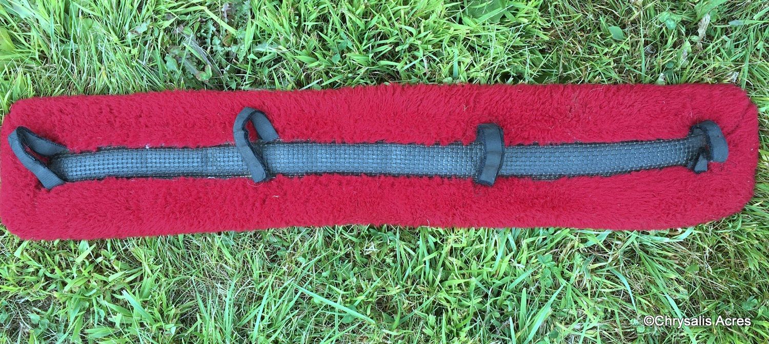 Dark Red Fur Pad 30" x 6"