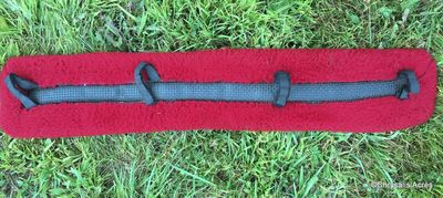 Dark Red Fur Pad 30" x 6"