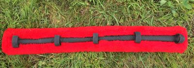 Bright Red Fur Pad 30" x 4"