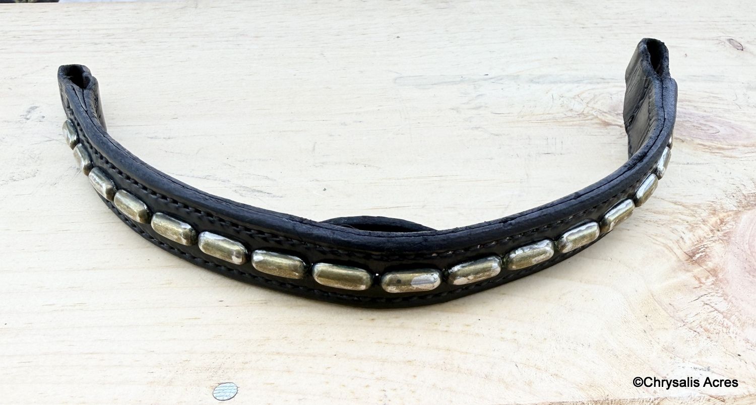 Leather Browband - Embellished Mini