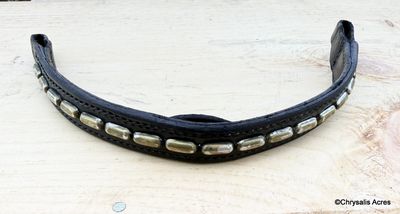 Leather Browband - Embellished Mini