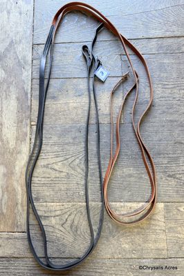 2 Tone Leather Driving Reins