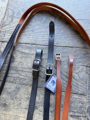 2 Tone Leather Driving Reins