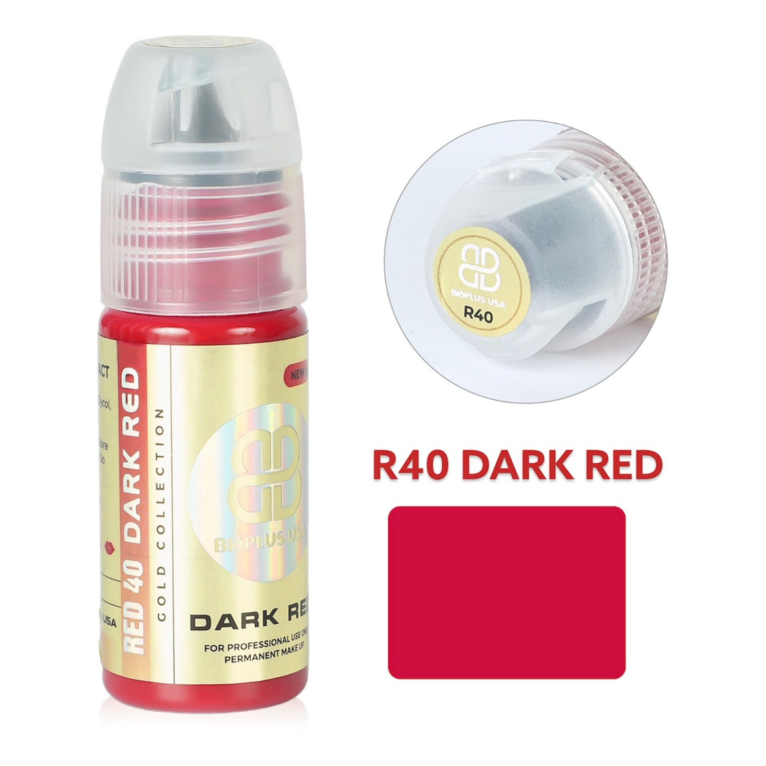 JM Gold Collection - Dark Red, 15mL (R40)
