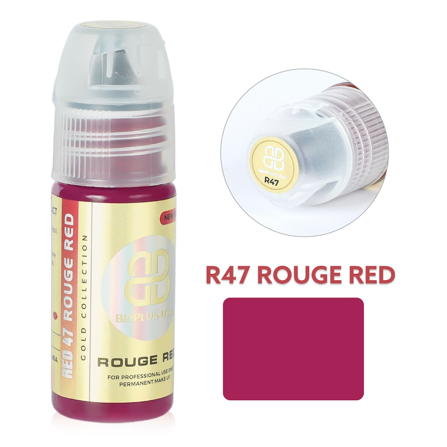 JM Gold Collection - Rouge Red, 15mL (R47)