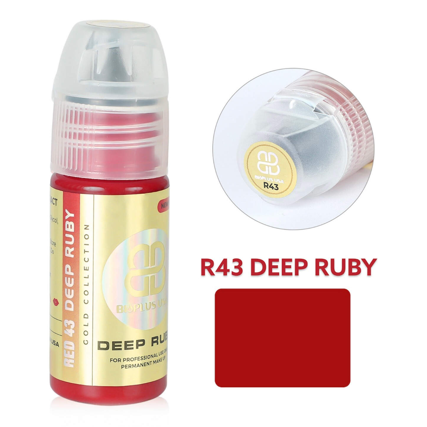 JM Gold Collection - Deep Ruby, 15mL (R43)
