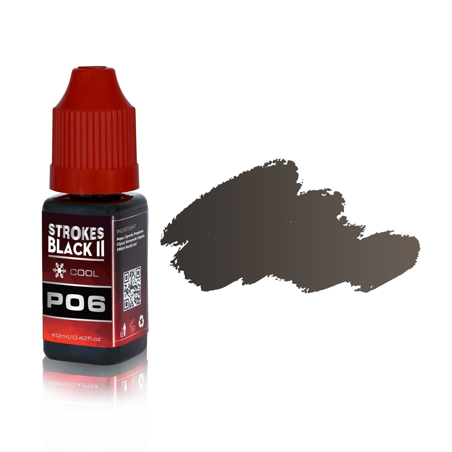 JM Strokes Black II - Black Ash Brown, 12mL (PO6)