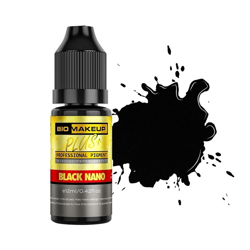 JM Premium &quot;Black Nano P21&quot; Permanent Makeup Pigments (12mL)
