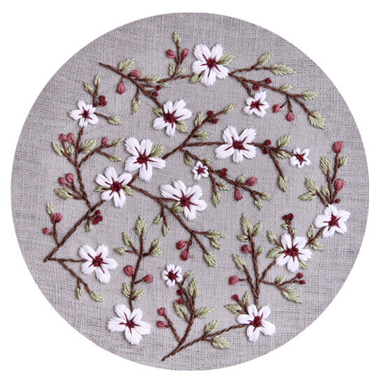 Схема для вышивки пдф "Цветение сакуры"
