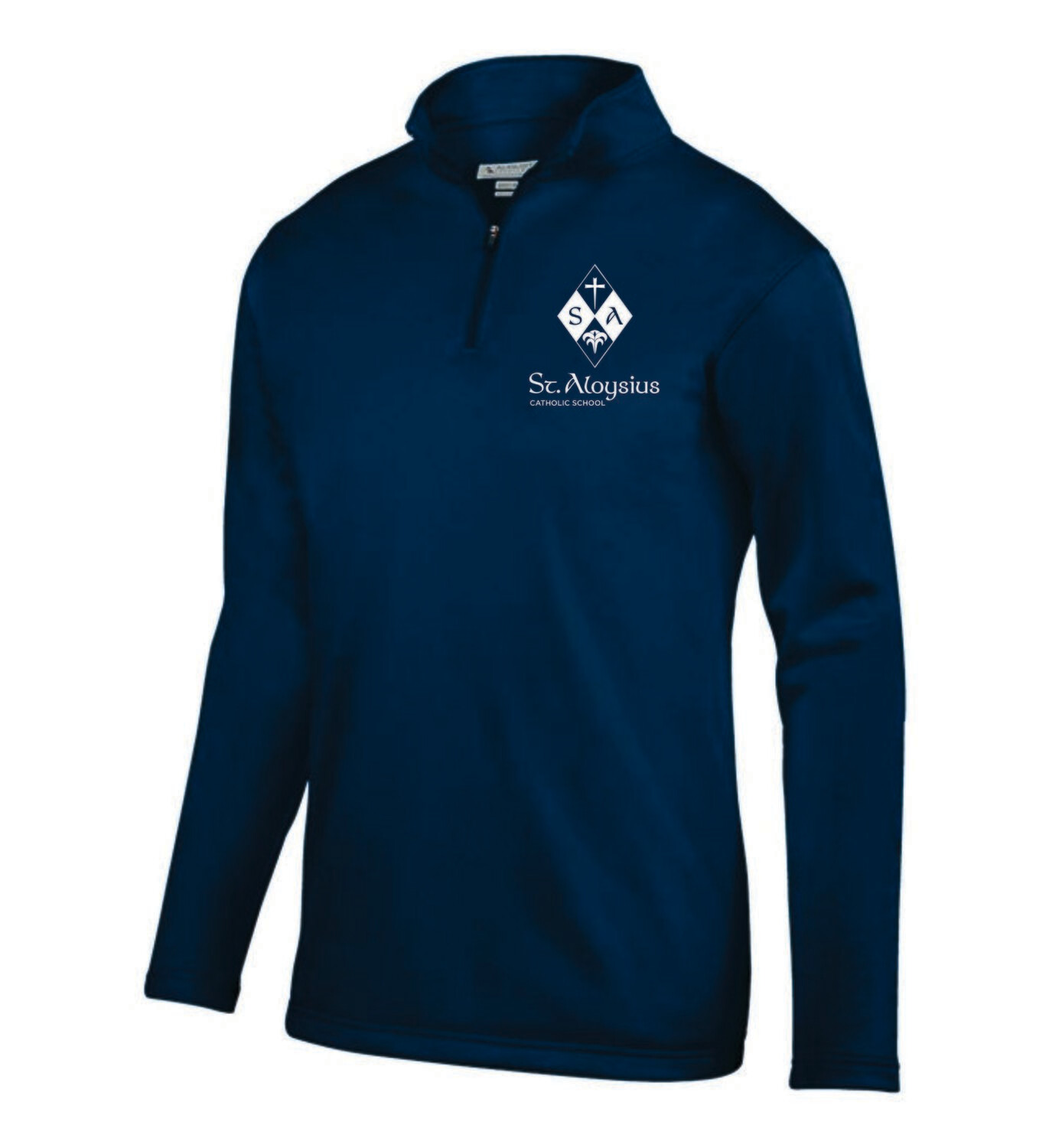 St. Als- Fleece Lined Moisture Wicking Quarter Zip DRESS CODE APPROVED