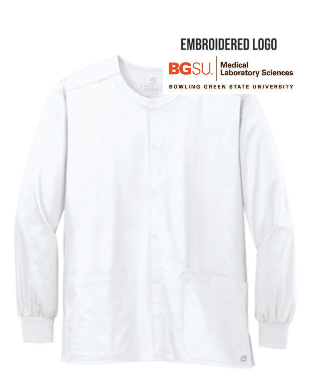 BGSU- Unisex Scrub Jacket