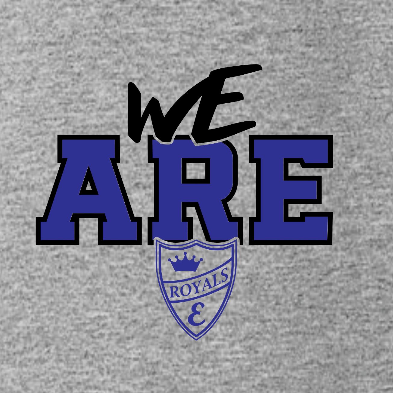 Royal Rowdies- GRAY Screen-Printed Apparel